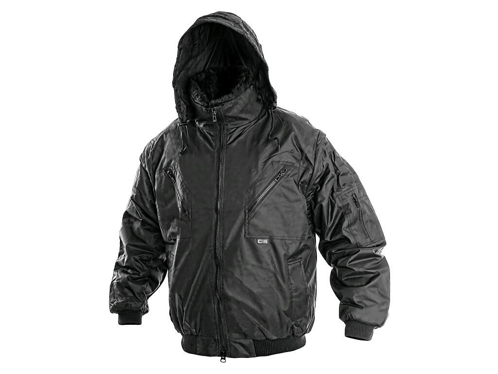 Bunda PILOT, zimná, pánska, čierna, vel. 3XL